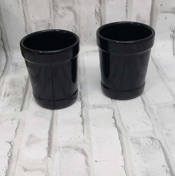 Set of 2 Black/Red Make My Day Ceramic Hot Beverage Cups with Silicone Sleeve - Picture 7 of 9
